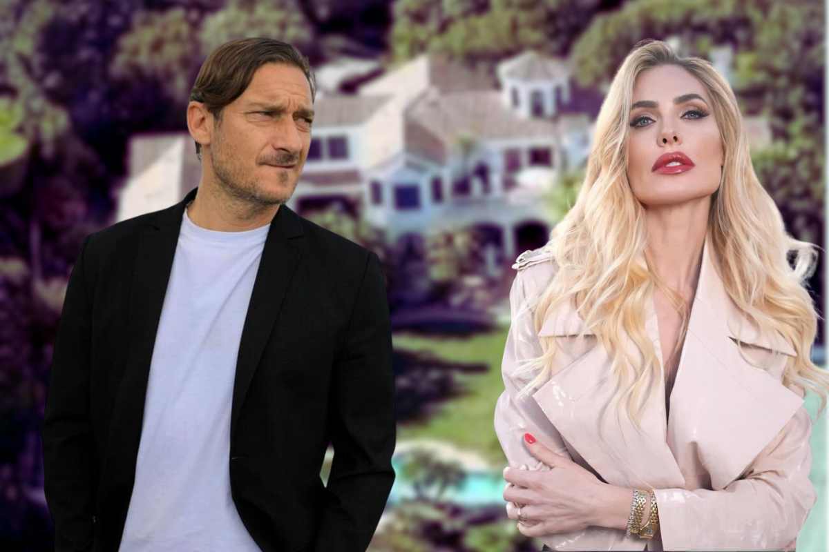 Ilary Balsi e Francesco Totti villa all'eur