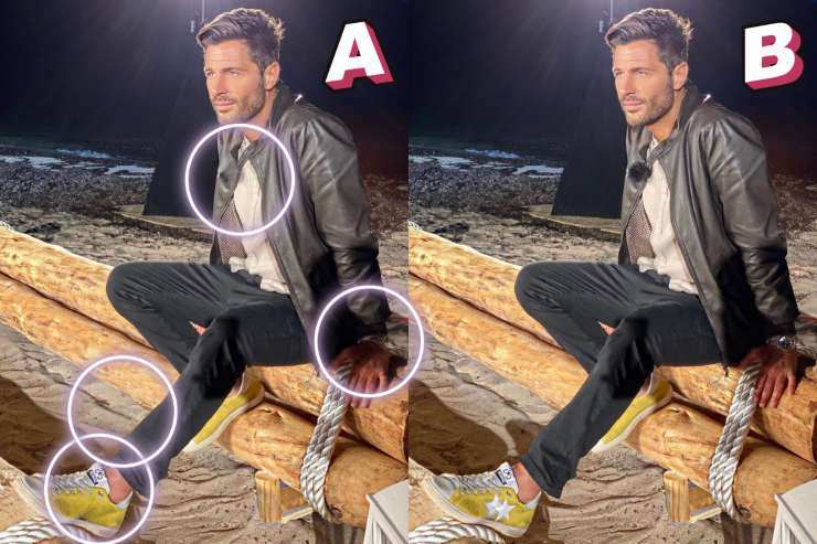 Filippo Bisciglia, le quattro differenze nelle foto